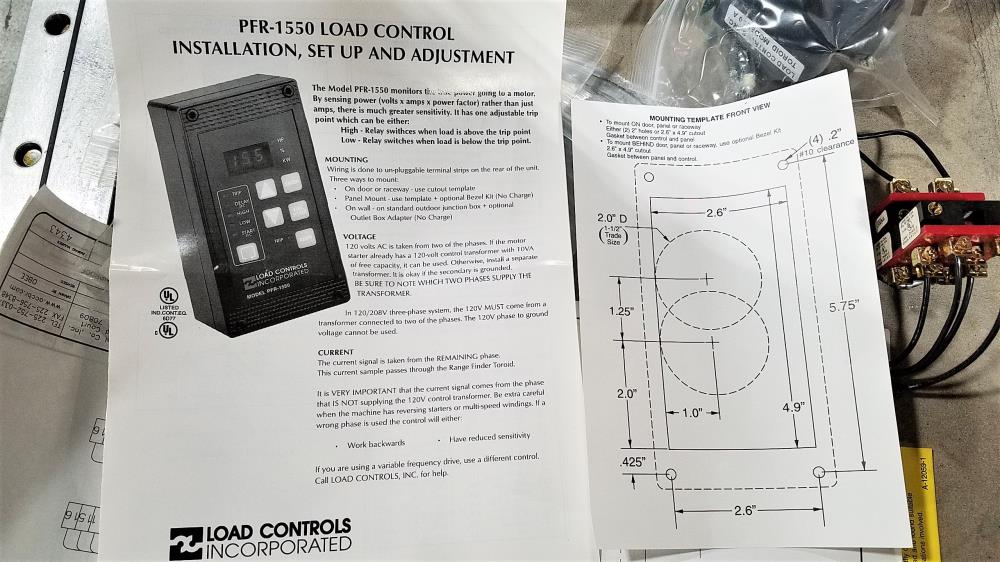 EGS OZ GEDNEY EXP. PROOF CONTROL CENTER NCSEW181808-100 w/ PFR-1550 LOAD CONTROL